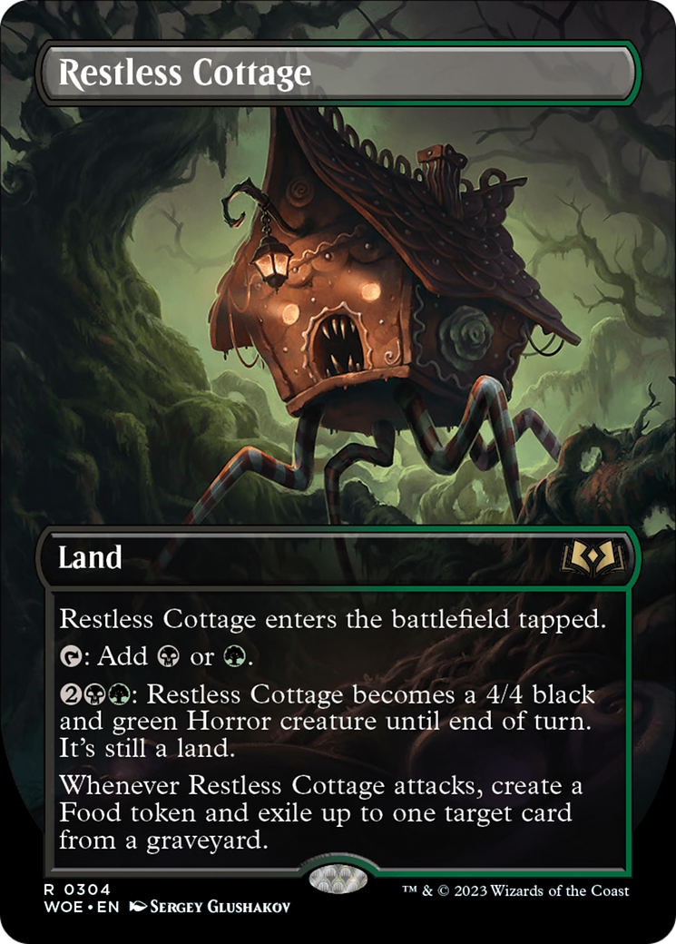 Restless Cottage (Borderless Alternate Art) [Wilds of Eldraine] | Black Swamp Games