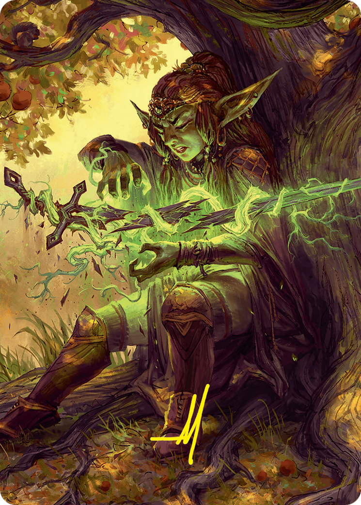 Reclamation Sage Art Card (45/54) (Gold-Stamped Signature) [Foundations Art Series] | Black Swamp Games