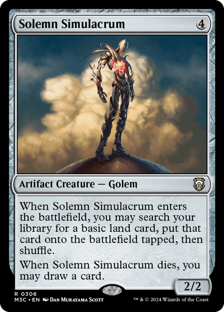 Solemn Simulacrum [Modern Horizons 3 Commander] | Black Swamp Games