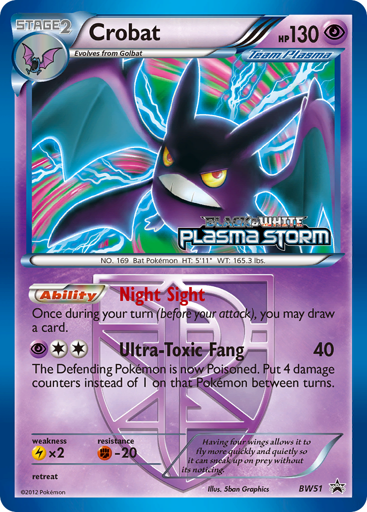Crobat (BW51) [Black & White: Black Star Promos] | Black Swamp Games
