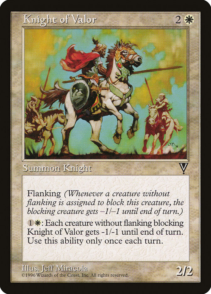 Knight of Valor [Visions] | Black Swamp Games