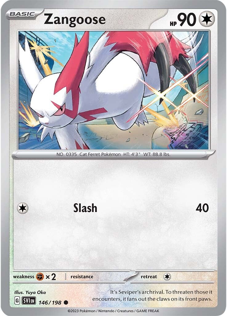 Zangoose (146/198) [Scarlet & Violet: Base Set] | Black Swamp Games