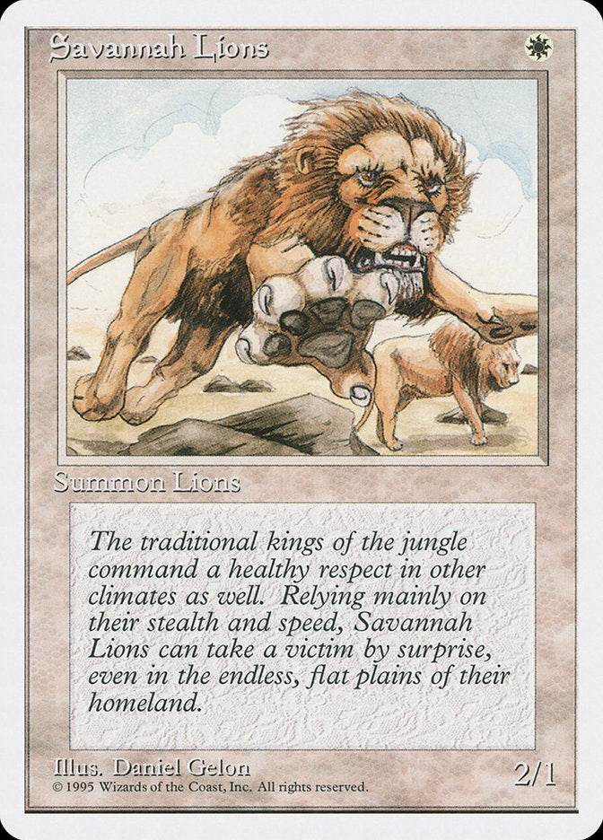 Savannah Lions [Fourth Edition] | Black Swamp Games