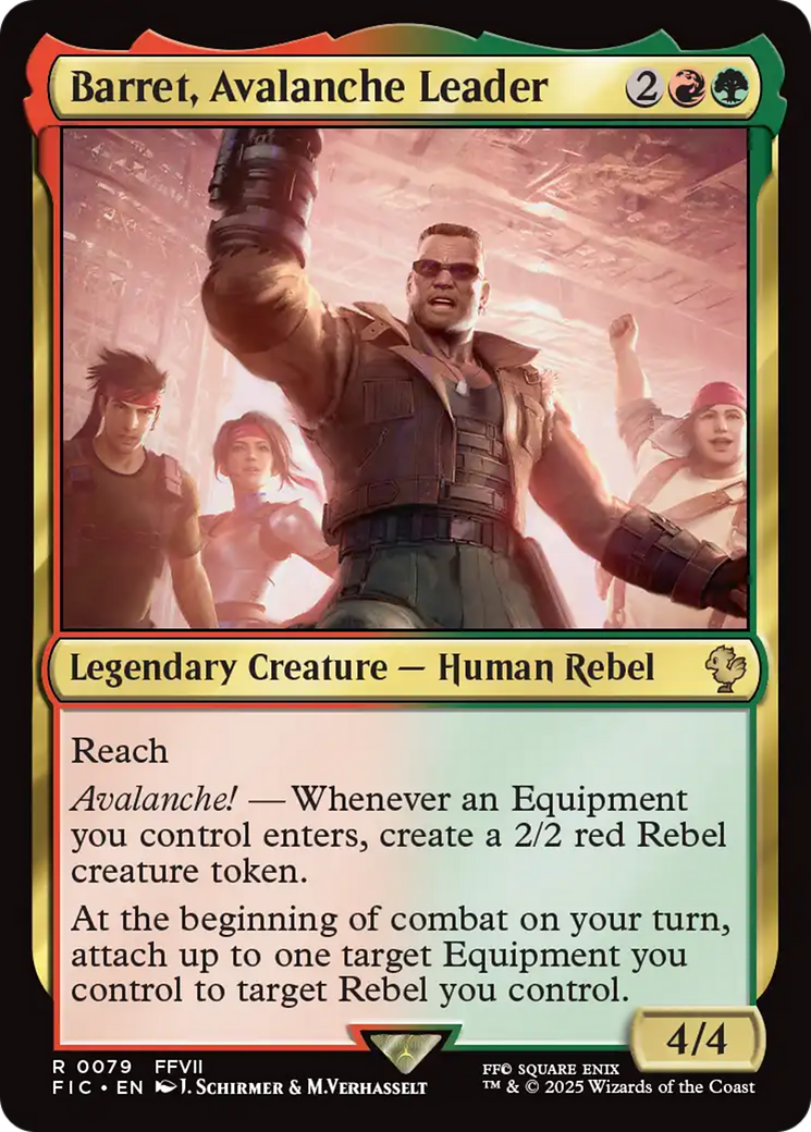 Barret, Avalanche Leader [FINAL FANTASY Commander] | Black Swamp Games