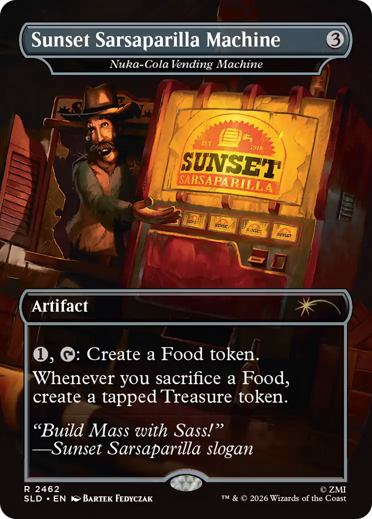Sunset Sarsaparilla Machine - Nuka-Cola Vending Machine [Secret Lair Drop Series] | Black Swamp Games