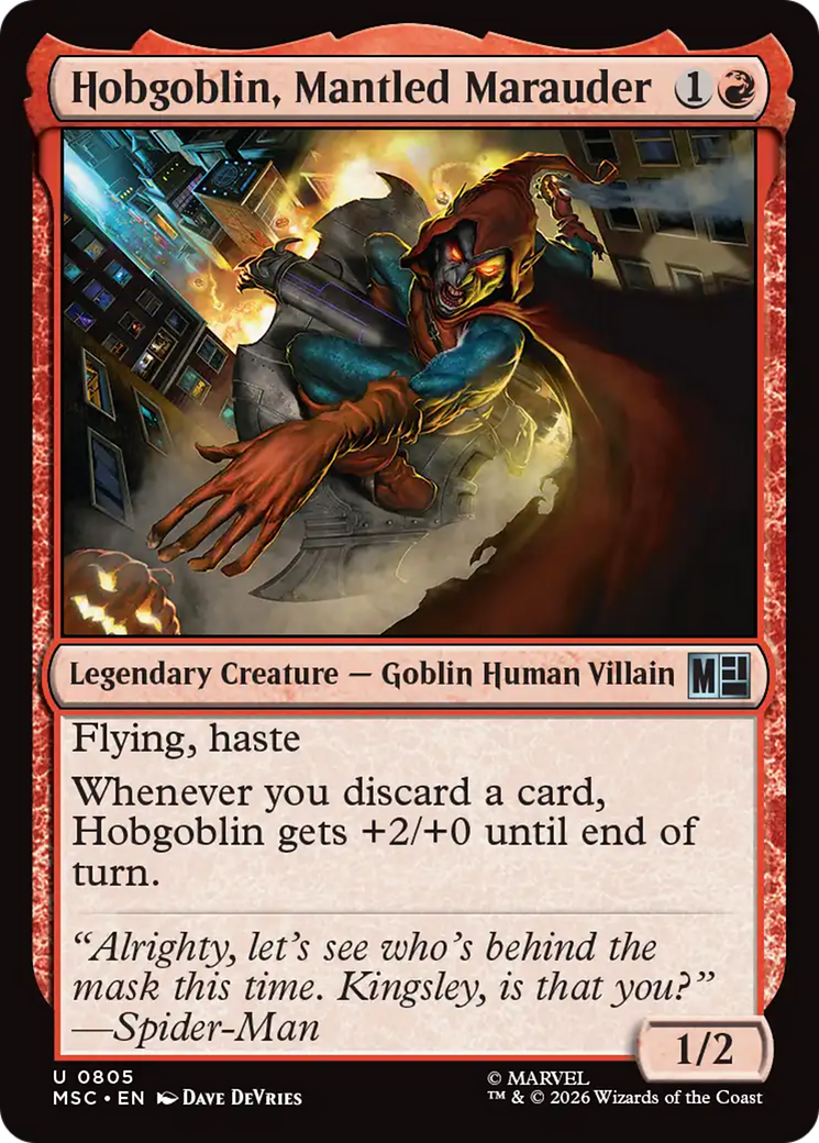 Hobgoblin, Mantled Marauder [Marvel Super Heroes Commander] | Black Swamp Games