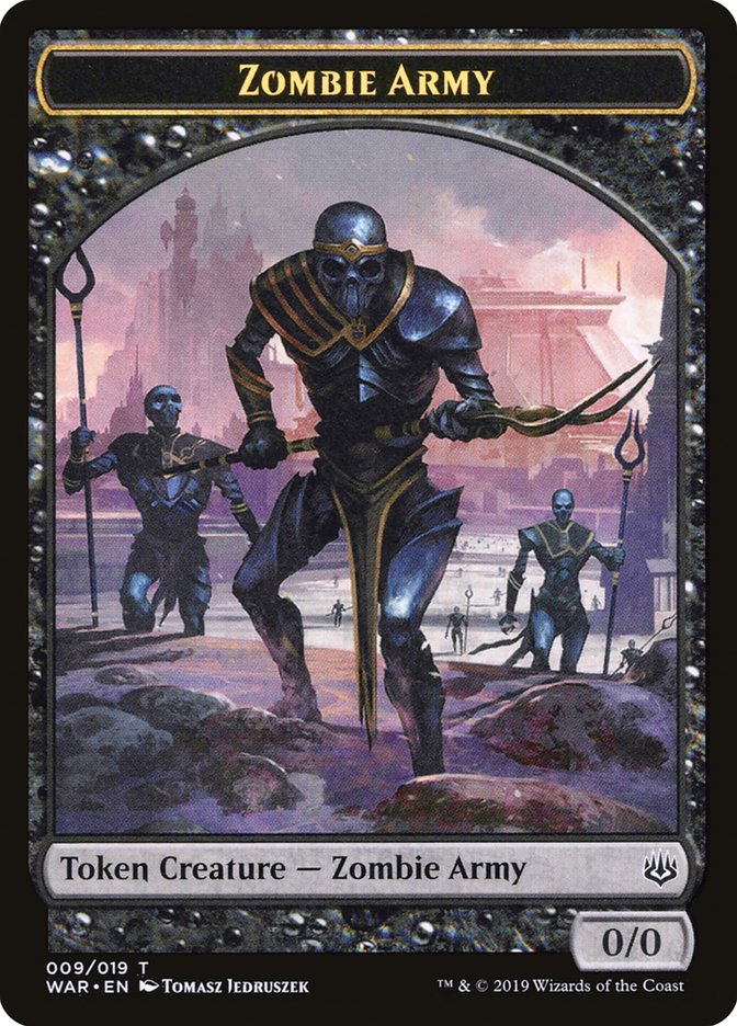 Zombie Army Token (009/019) [War of the Spark Tokens] | Black Swamp Games