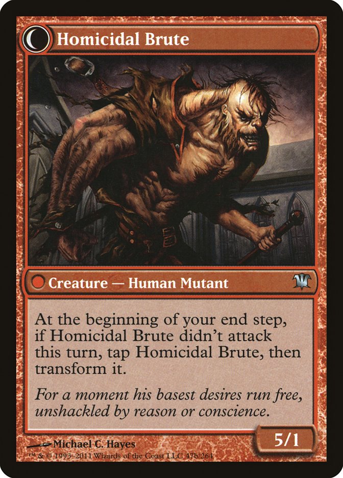 Civilized Scholar // Homicidal Brute [Innistrad] | Black Swamp Games