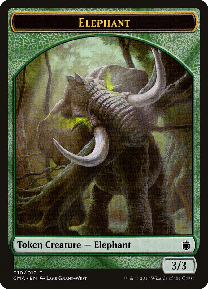 Elephant Token [Commander Anthology Tokens] | Black Swamp Games