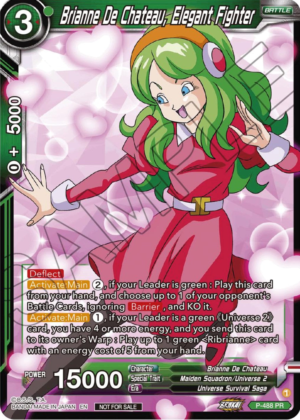 Brianne De Chateau, Elegant Fighter (Zenkai Series Tournament Pack Vol.3) (P-488) [Tournament Promotion Cards] | Black Swamp Games