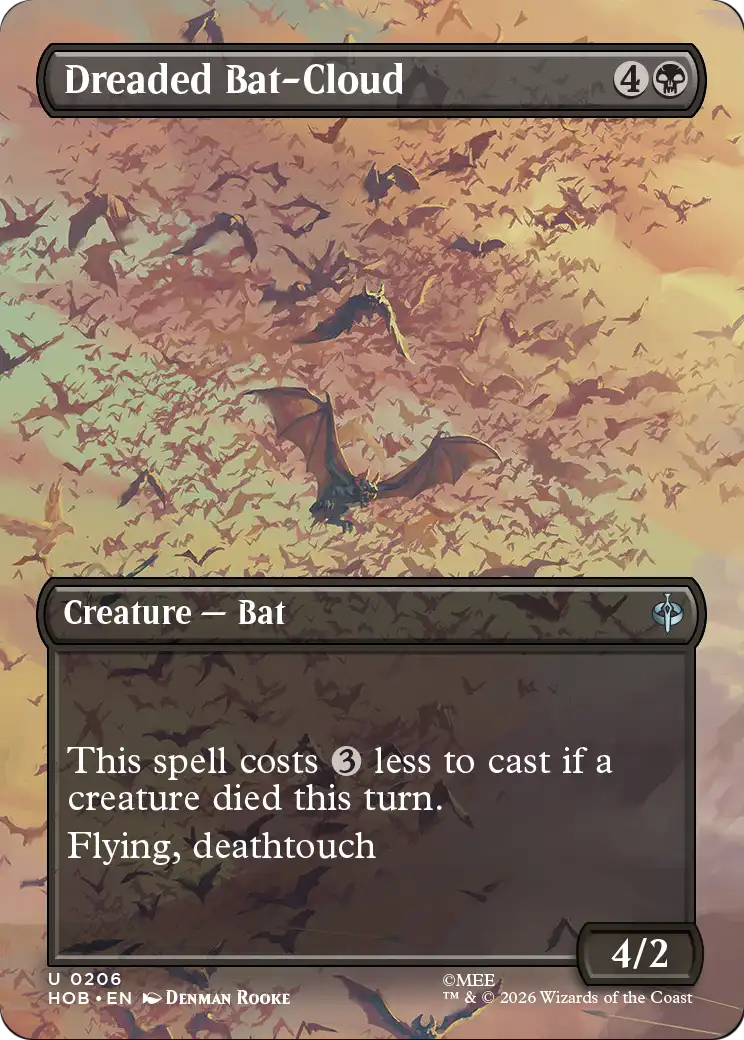 Dreaded Bat-Cloud (Borderless) [The Hobbit] | Black Swamp Games