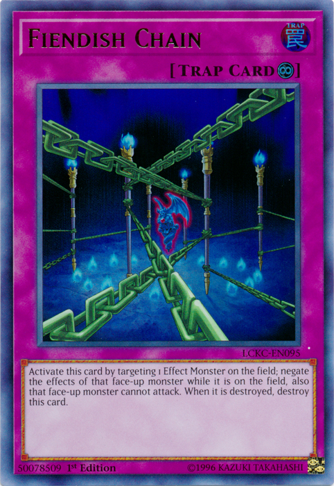 Fiendish Chain [LCKC-EN095] Ultra Rare | Black Swamp Games