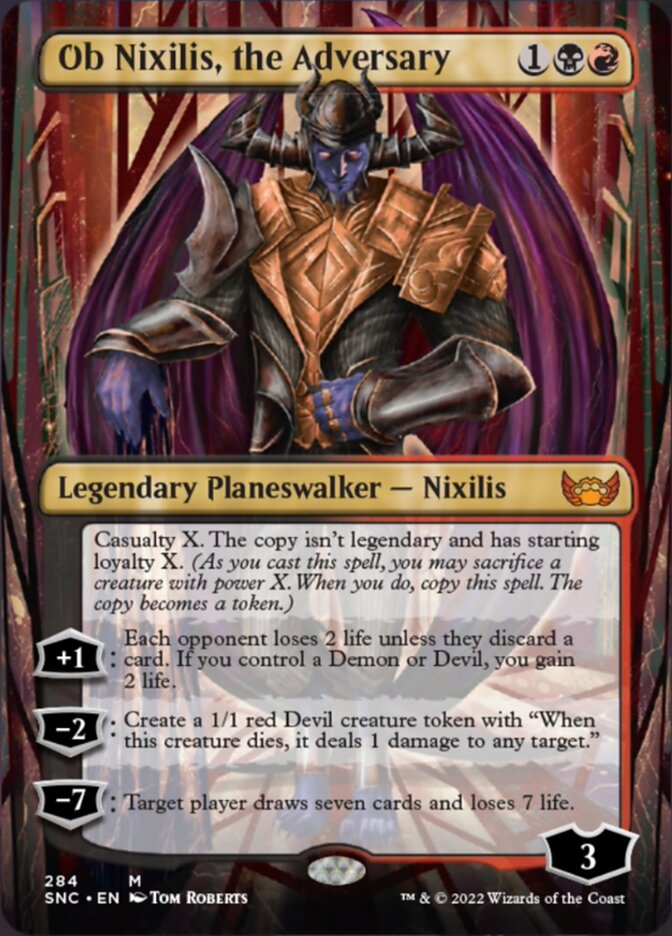 Ob Nixilis, the Adversary (Borderless) [Streets of New Capenna] | Black Swamp Games