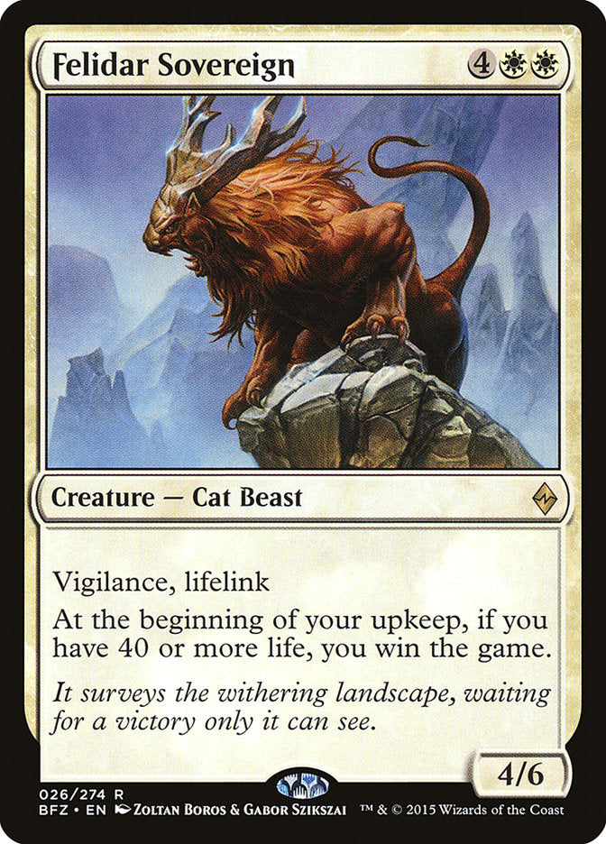 Felidar Sovereign [Battle for Zendikar] | Black Swamp Games