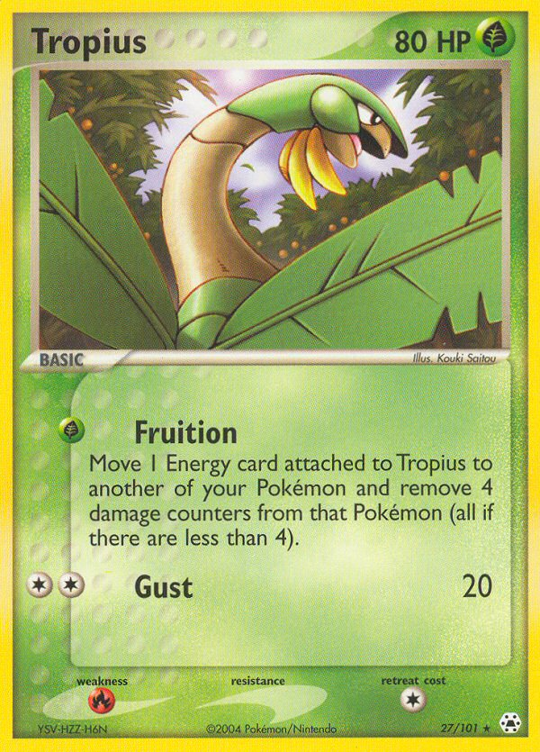 Tropius (27/101) [EX: Hidden Legends] | Black Swamp Games