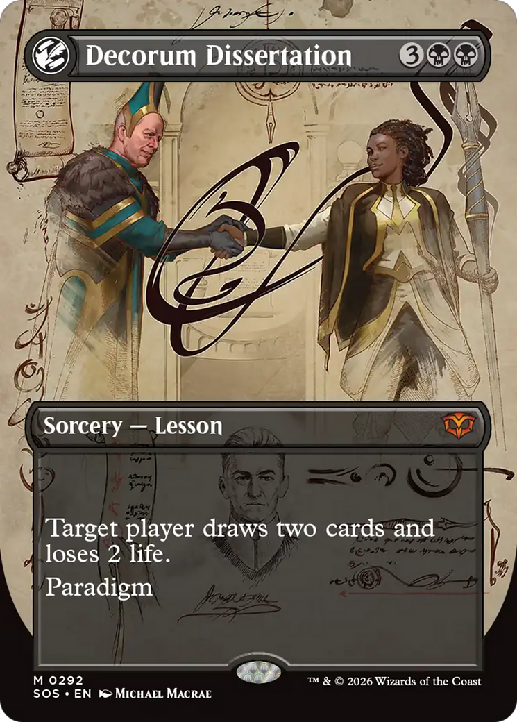 Decorum Dissertation (Borderless) [Secrets of Strixhaven] | Black Swamp Games
