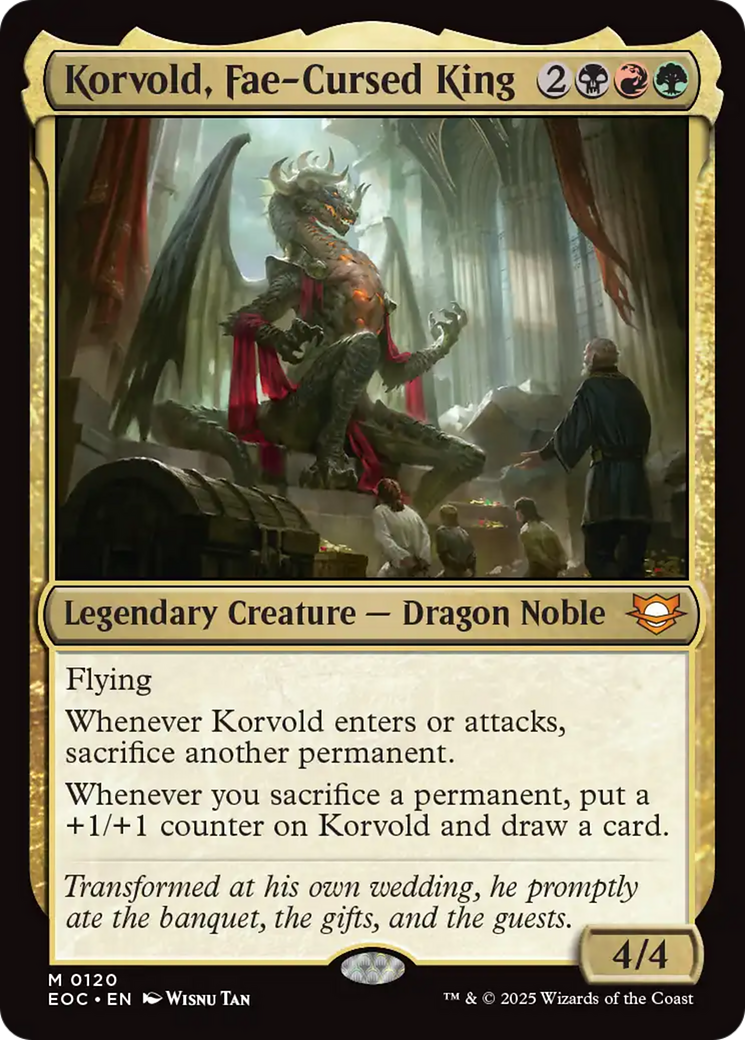 Korvold, Fae-Cursed King [Edge of Eternities Commander] | Black Swamp Games