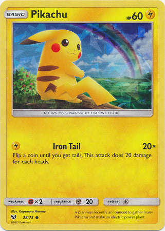Pikachu (28/73) (Cracked Ice Holo) [Miscellaneous Cards] | Black Swamp Games