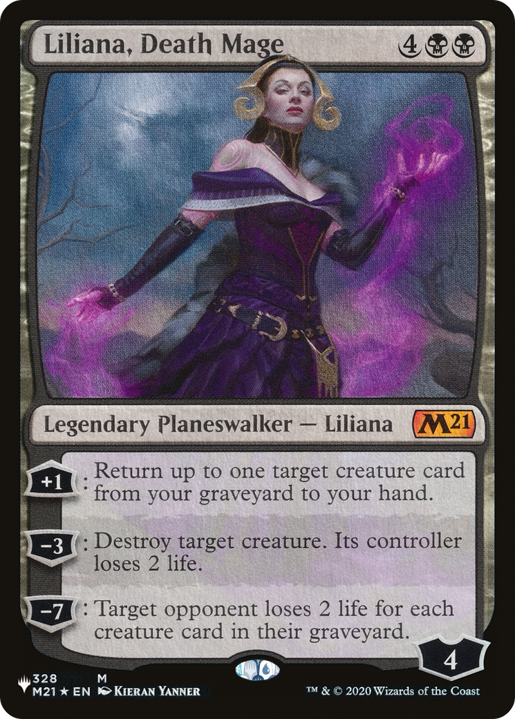 Liliana, Death Mage [The List Reprints] | Black Swamp Games