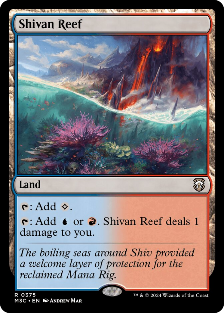 Shivan Reef (Ripple Foil) [Modern Horizons 3 Commander] | Black Swamp Games