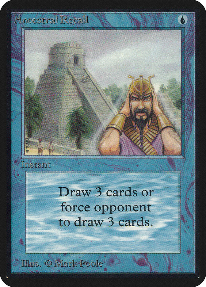 Ancestral Recall [Alpha Edition] | Black Swamp Games