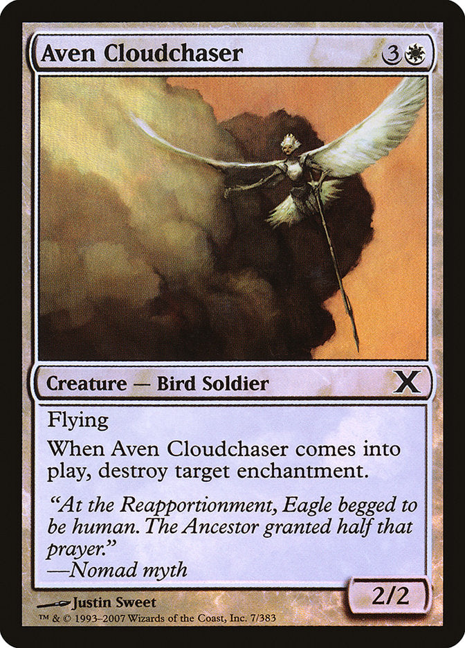 Aven Cloudchaser (Premium Foil) [Tenth Edition] | Black Swamp Games