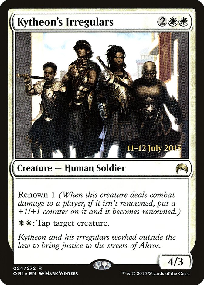 Kytheon's Irregulars [Magic Origins Prerelease Promos] | Black Swamp Games