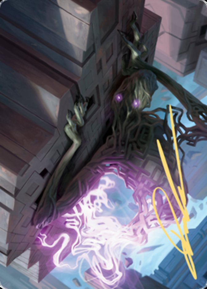 Skyclave Shade Art Card (Gold-Stamped Signature) [Zendikar Rising Art Series] | Black Swamp Games