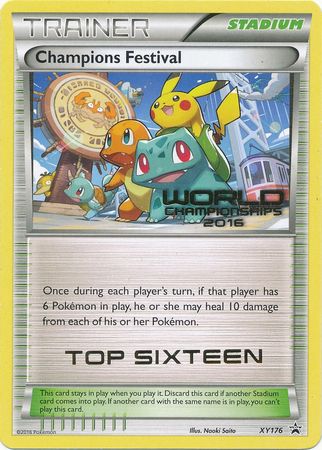 Champions Festival 2016 Top Sixteen (XY176) [XY: Black Star Promos] | Black Swamp Games