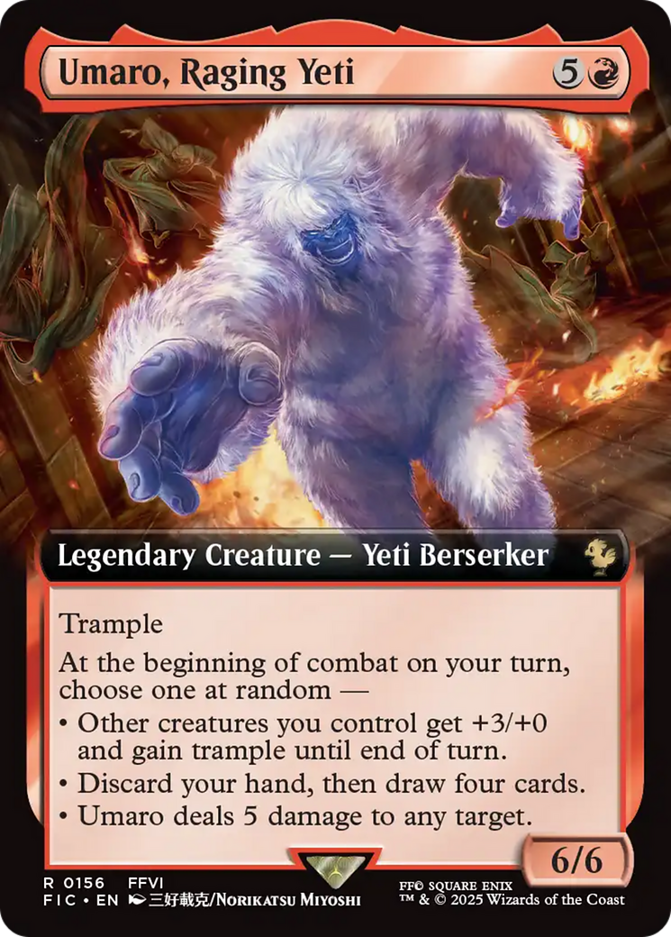 Umaro, Raging Yeti (Extended Art) [FINAL FANTASY Commander] | Black Swamp Games