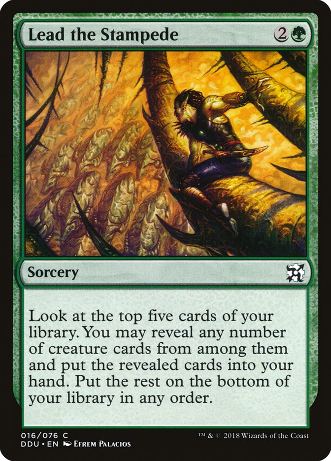 Lead the Stampede [Duel Decks: Elves vs. Inventors] | Black Swamp Games