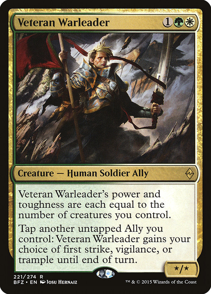 Veteran Warleader [Battle for Zendikar] | Black Swamp Games