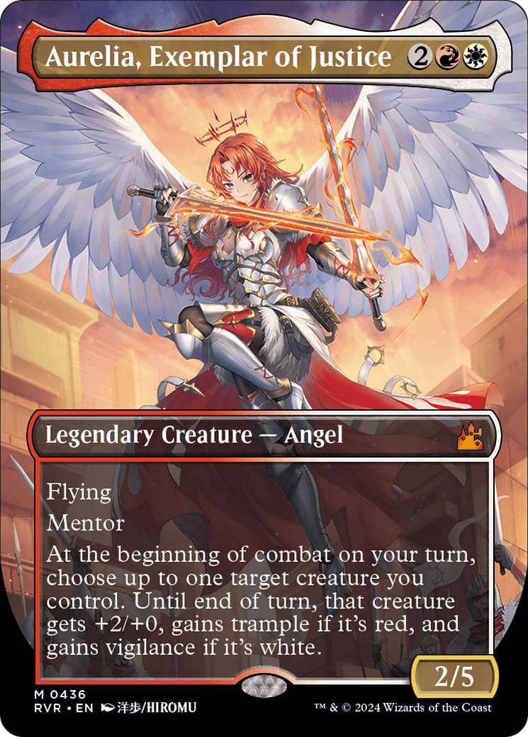 Aurelia, Exemplar of Justice (Anime Borderless) [Ravnica Remastered] | Black Swamp Games