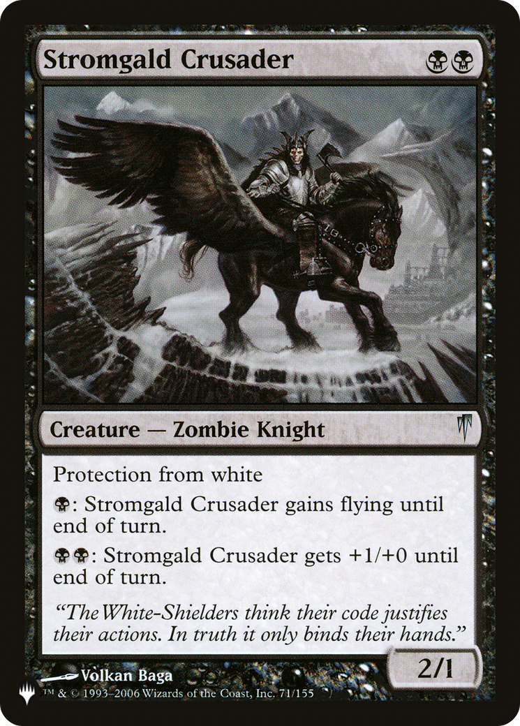 Stromgald Crusader [The List Reprints] | Black Swamp Games