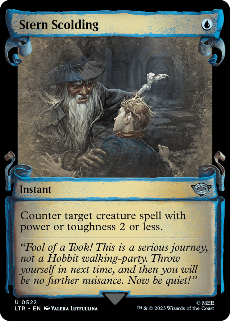 Stern Scolding [The Lord of the Rings: Tales of Middle-Earth Showcase Scrolls] | Black Swamp Games