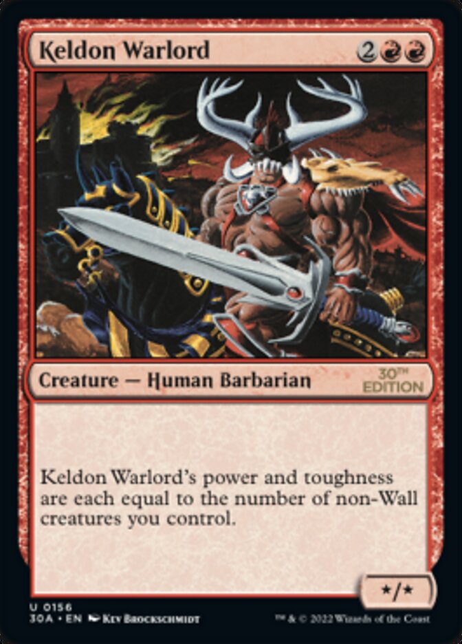 Keldon Warlord [30th Anniversary Edition] | Black Swamp Games