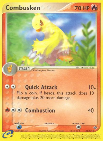Combusken (25/97) [EX: Dragon] | Black Swamp Games