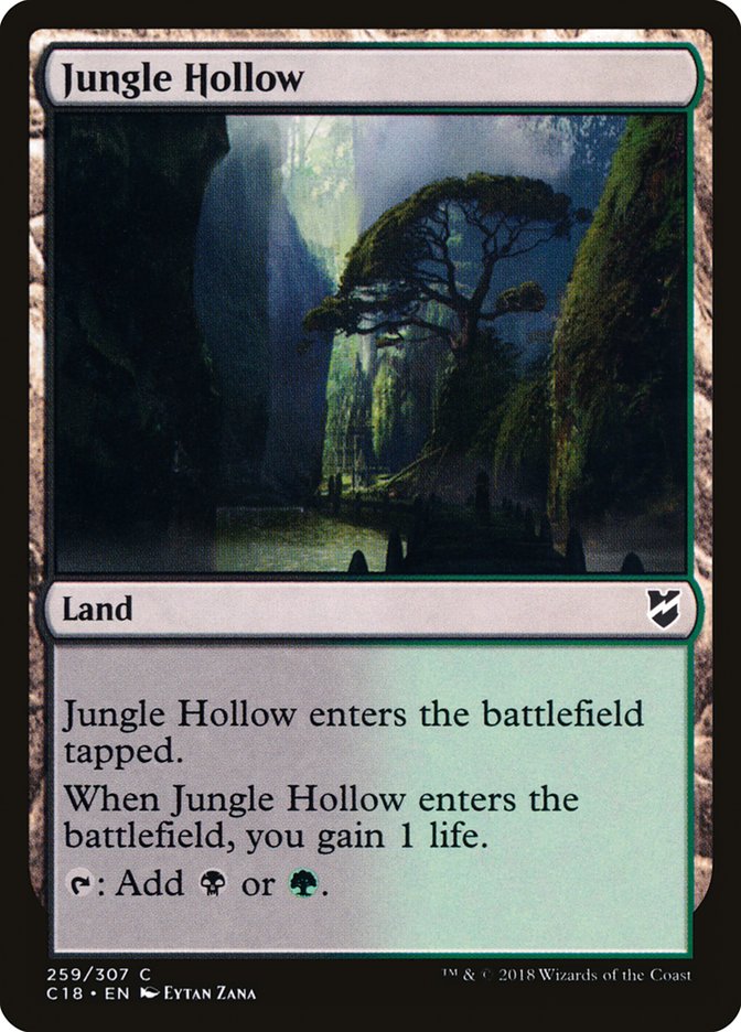 Jungle Hollow [Commander 2018] | Black Swamp Games