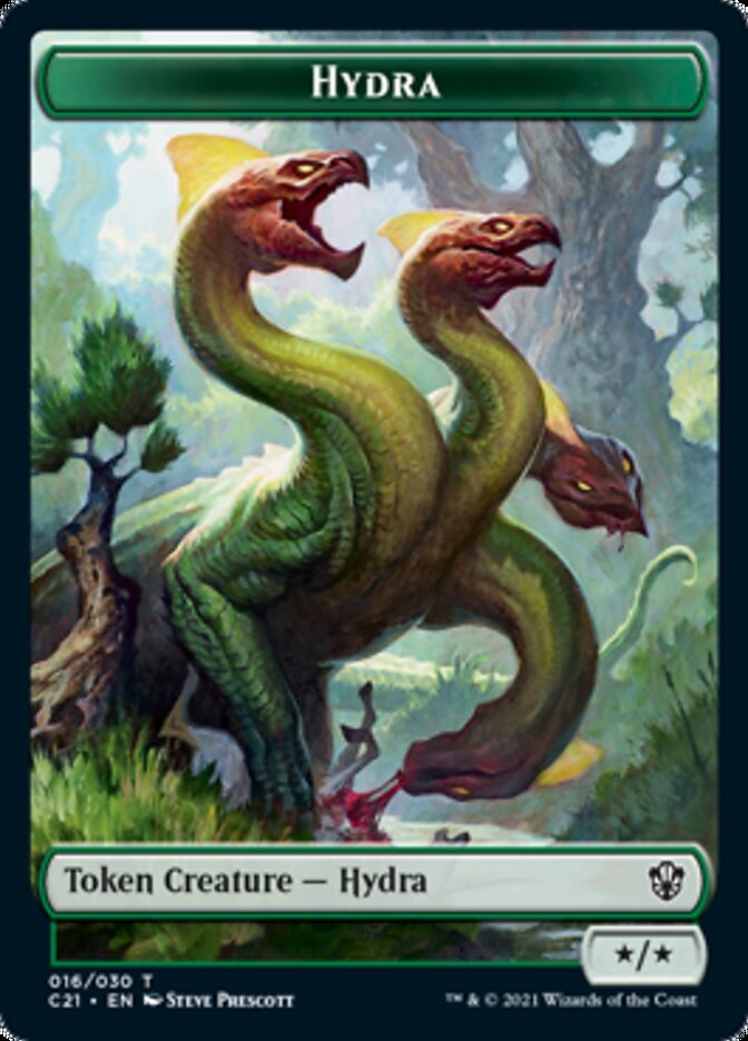 Hydra // Boar Double-Sided Token [Commander 2021 Tokens] | Black Swamp Games