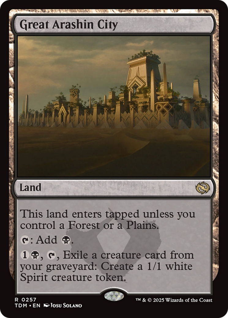 Great Arashin City [Tarkir: Dragonstorm] | Black Swamp Games