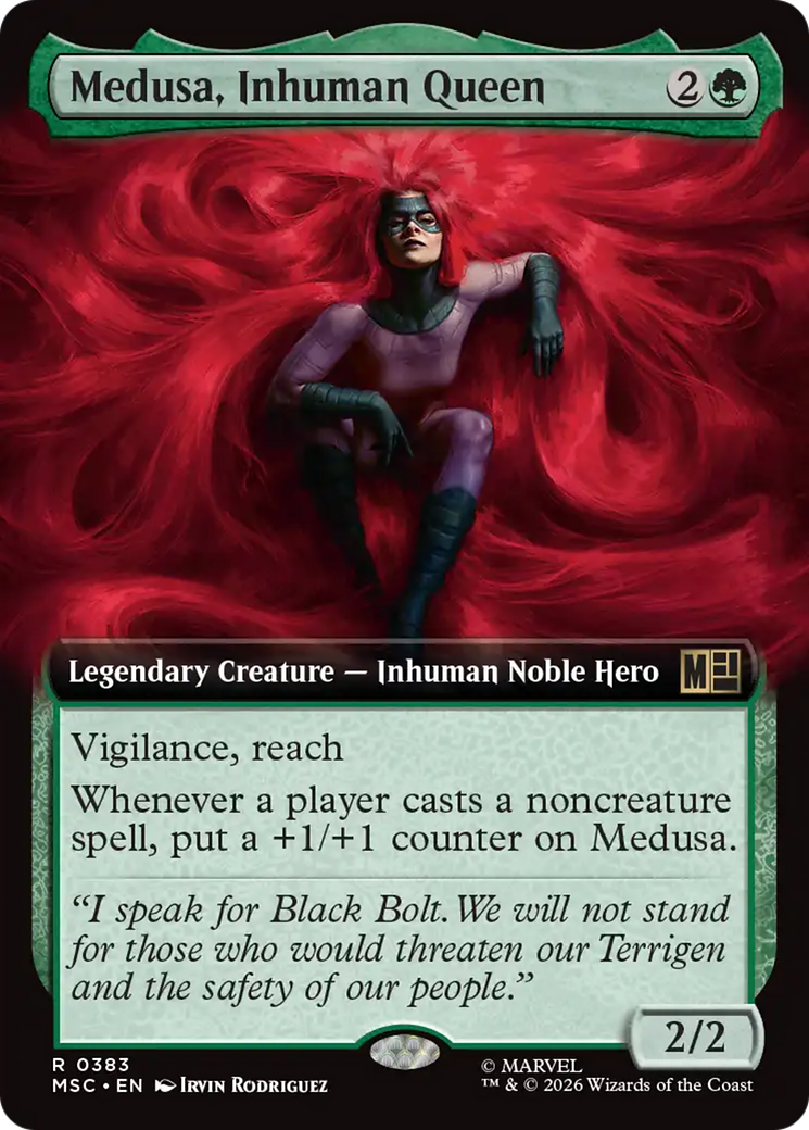 Medusa, Inhuman Queen (Extended Art) [Marvel Super Heroes Commander] | Black Swamp Games