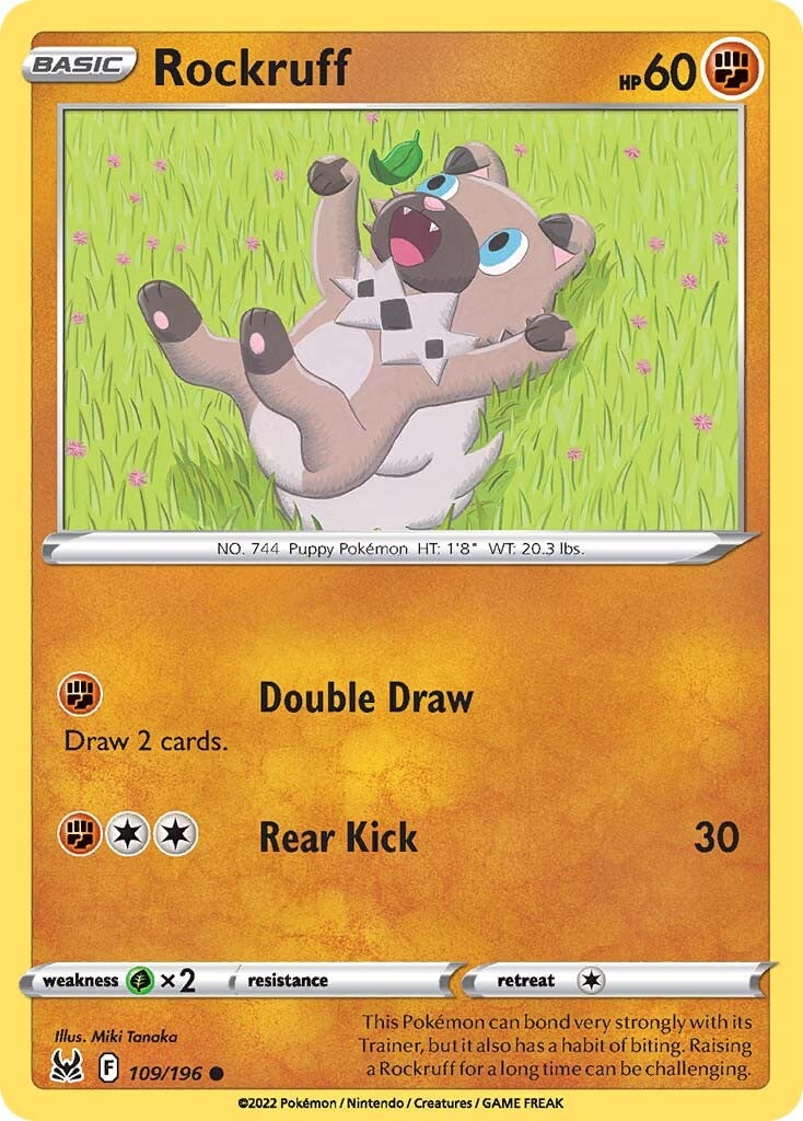 Rockruff (109/196) [Sword & Shield: Lost Origin] | Black Swamp Games