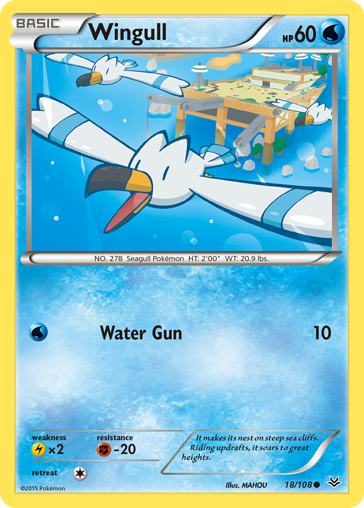 Wingull (18/108) [XY: Roaring Skies] | Black Swamp Games