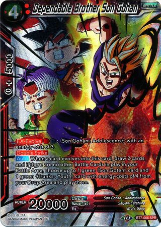 Dependable Brother Son Gohan (SPR) (BT7-006) [Assault of the Saiyans] | Black Swamp Games