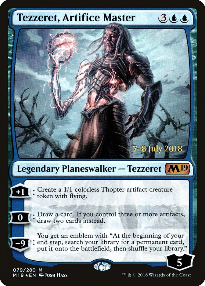 Tezzeret, Artifice Master [Core Set 2019 Prerelease Promos] | Black Swamp Games