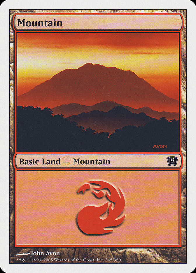 Mountain (345) [Ninth Edition] | Black Swamp Games