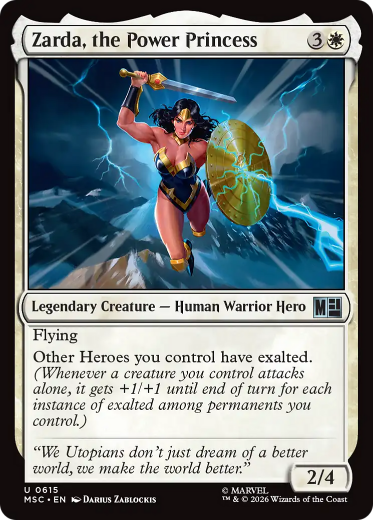 Zarda, the Power Princess [Marvel Super Heroes Commander] | Black Swamp Games
