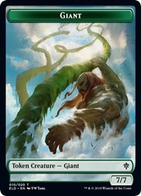Giant // Food (15) Double-Sided Token [Throne of Eldraine Tokens] | Black Swamp Games