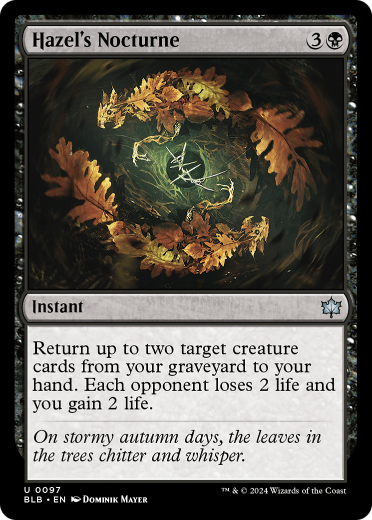 Hazel's Nocturne [Bloomburrow] | Black Swamp Games