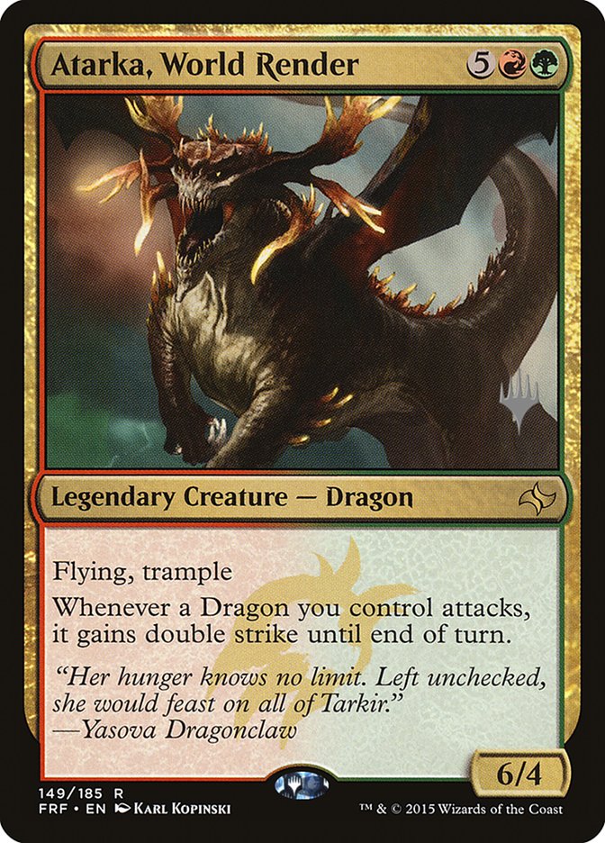 Atarka, World Render (Promo Pack) [Fate Reforged Promos] | Black Swamp Games
